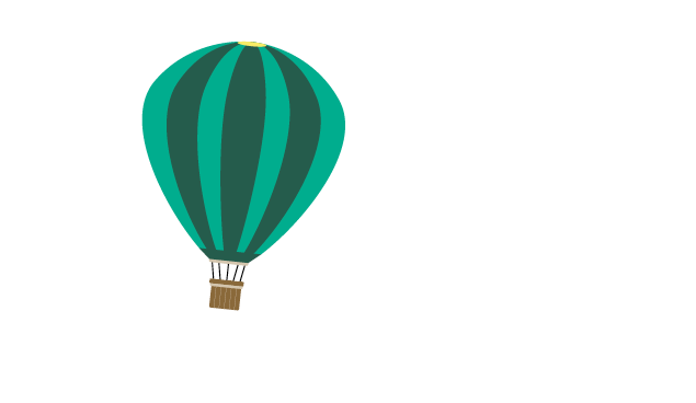 Startup-Messe Aufbruch! Bottrop Gladbeck Gruendermesse Leitmotiv Heißluftballon Illustration Wolken